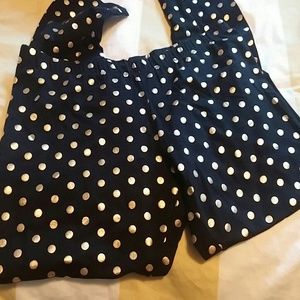 Black & Gold Polka Dot Leggings